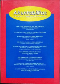 Jurnal Ilmiah Akuntansi (Akuntabilitas) VOL 8 NO.1