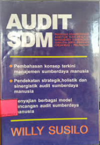 AUDIT SDM pembahasan konsep terkini manajemen SDM , Pendekaan Strategis , Holistik dan Sinergistik audit SDM , Penyajian berbagai model rancangan audit SDM