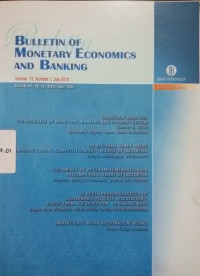 Bulletin of Monetary Economics and Banking VOL 13 NO.1