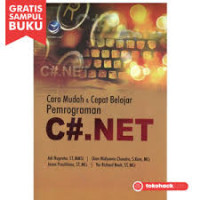 Cara mudah & Cepat Belajar Pemrograman C#.Net