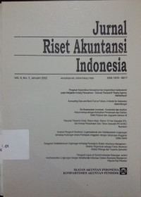 Jurnal Riset Akuntansi Indonesia VOL 5 NO.1