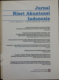 Jurnal Riset Akuntansi Indonesia VOL 5 NO.3