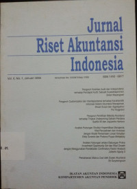 Jurnal Riset Akuntansi Indonesia VOL 6 NO.1