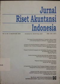 Jurnal Riset Akuntansi Indonesia VOL 6 NO.3