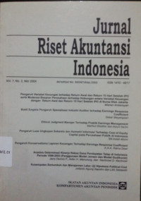 Jurnal Riset Akuntansi Indonesia VOL 7 NO.2