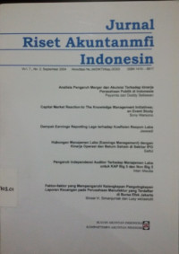 Jurnal Riset Akuntansi Indonesia VOL 7 NO.3