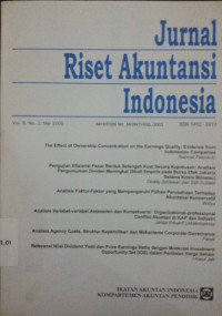 Jurnal Riset Akuntansi Indonesia VOL 8 NO.2