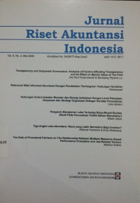 Jurnal Riset Akuntansi Indonesia VOL 9 NO.2