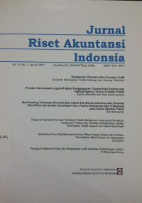 Jurnal Riset Akuntansi Indonesia VOL 10 NO.1