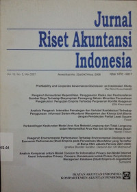 Jurnal Riset Akuntansi Indonesia VOL 10 NO.2