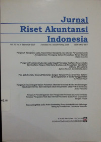 Jurnal Riset Akuntansi Indonesia VOL 10 NO.3