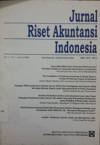 Jurnal Riset Akuntansi Indonesia VOL 11 NO.1