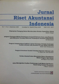 Jurnal Riset Akuntansi Indonesia VOL 11 NO.3