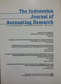 The Indonesian Journal of Accounting Research VOL 12 NO.3