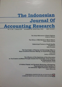 The Indonesian Journal of Accounting Research VOL 13 NO.1