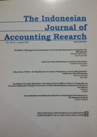 The Indonesian Journal of Accounting Research VOL 16 NO.1