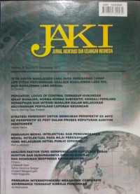 Jurnal Akuntansi dan Keuangan Indonesia (JAKI) VOL 8 NO.2