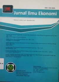 Jurnal Ilmu Ekonomi (JIE) VOL 1 NO.2