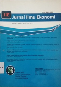 Jurnal Ilmu Ekonomi (JIE) VOL 2 NO.1