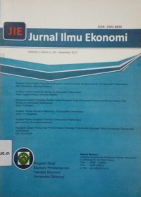 Jurnal Ilmu Ekonomi (JIE) VOL 2 NO.2