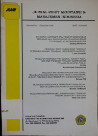 Jurnal Riset Akuntansi & Manajemen Indonesia (JRAMI) VOL 2 NO.1