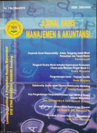 Jurnal Sains Manajemen & Akuntansi (JSMA) VOL 2 NO.1