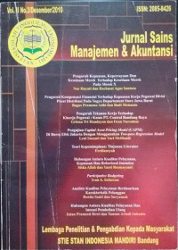 Jurnal Sains Manajemen & Akuntansi (JSMA) VOL 2 NO.3