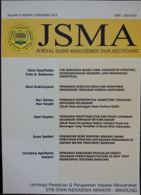 Jurnal Sains Manajemen & Akuntansi (JSMA) VOL 6 NO.2