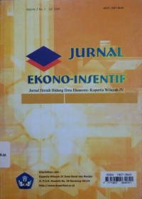 Jurnal Ekono-Insentif VOL 3 NO.1