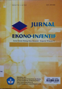 Jurnal Ekono-Insentif VOL 4 NO.1