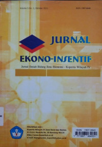 Jurnal Ekono-Insentif VOL 5 NO.2