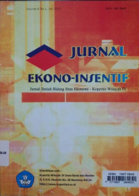 Jurnal Ekono-Insentif VOL 6 NO.1