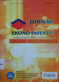 Jurnal Ekono-Insentif VOL 7 NO.1