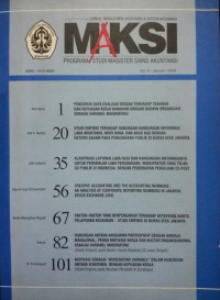 Jurnal Manajemen Akuntansi & Sistem Informasi (MAKSI) VOL 4 NO.1