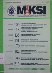 Jurnal Manajemen Akuntansi & Sistem Informasi (MAKSI) VOL 8 NO.2