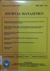 Jurnal Manajemen VOL 3 NO.2