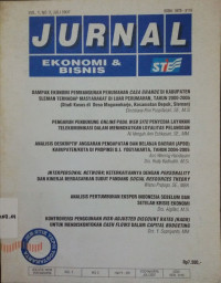 Jurnal Ekonomi dan Bisnis VOL 1 NO.2