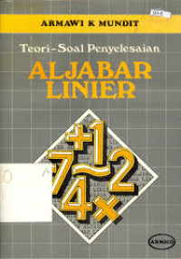 teori -Soal penyelesaian Aljabar Linier