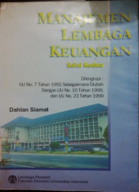 Image of Manajemen Lembaga Keuangan Edisi Ke-2