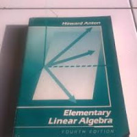 Elemntary Linear Algebra