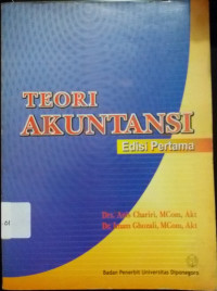 Teori Akuntansi - Edisi Pertama