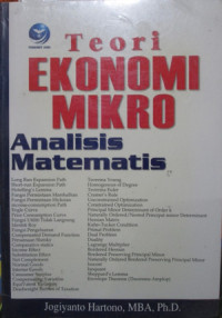 Teori Ekonomi Mikro - Analisis Matematis