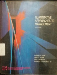 Quantitative Approaches to Management