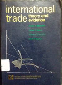 International Trade - Theory and Evidence