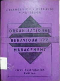 Organisational Behaviour and Management