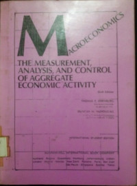 Image of Macroeconomics - the Measurement, Analysis, and Control of Aggregate Economic Activity