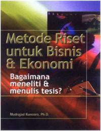 Metode Riset Untuk Bisnis dan Ekonomi