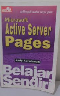 Image of Microsoft active server pages belajar sendiri