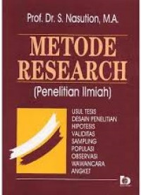 Image of Metode Research (Penelitian Ilmiah)
