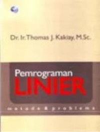 Image of Pemrograman LINIER metode & Problema